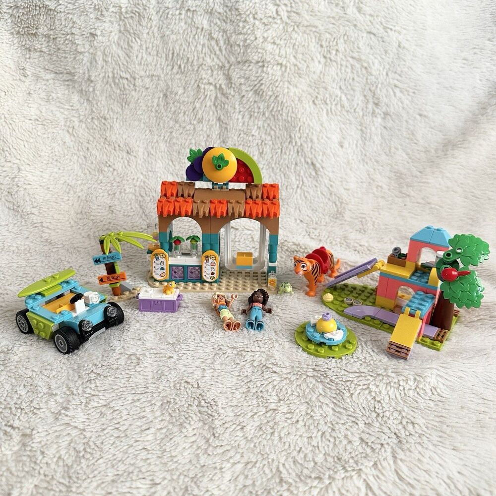 Lego Friends Beach Smoothie Stand 42625 And Partial Guinea Pig Playground Set